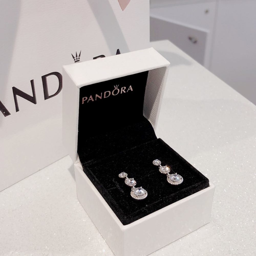 Pandora Eternal Elegance Drop Earrings 290742CZ